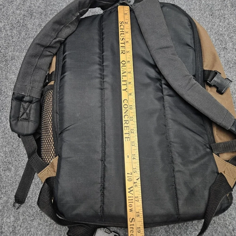 Jeep Backpack Tan Black Travel Gear Bag Hiking Outdoor Gorpcore Rugged Adventure